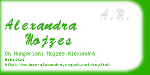 alexandra mojzes business card